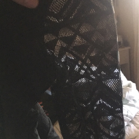 Black casual long sleeve dress - Picture 3 of 4